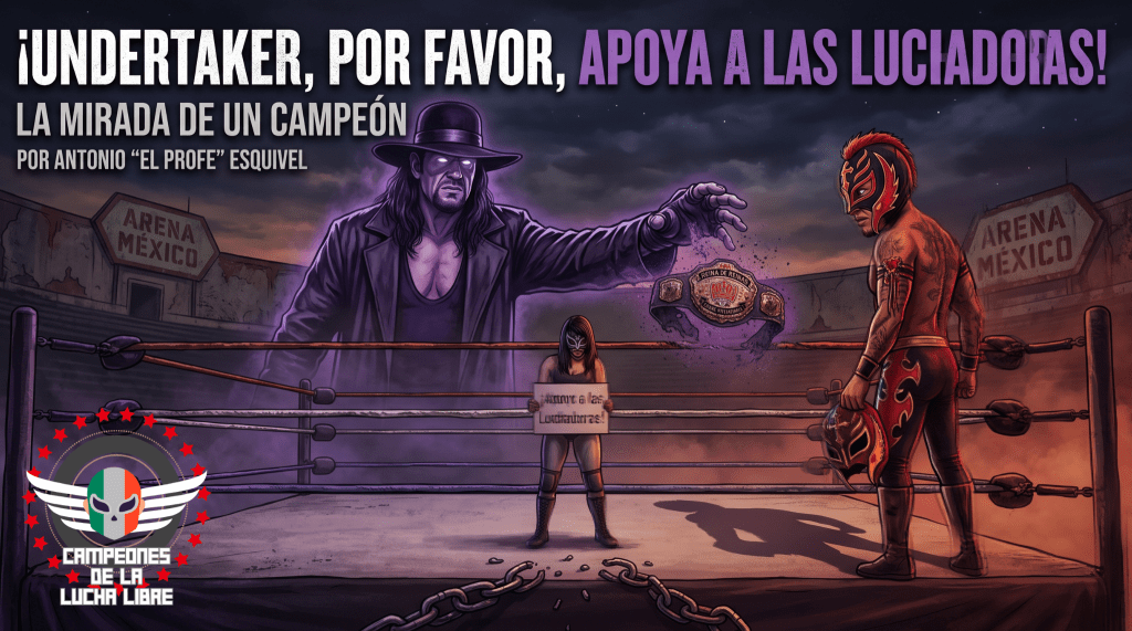 ¡Undertaker, por favor, apoya a las luchadoras! – La Mirada de un Campeón por «El&nbsp;Profe»Esquivel